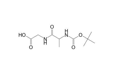 ((2-[(tert-Butoxycarbonyl)amino]propanoyl)amino)acetic acid