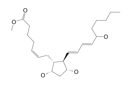 7-[3,5-dihydroxy-2-(5-hydroxy-1,3-decadienyl)cyclopentyl]-5-heptenoicacid, methyl ester, [1.alpha.(Z),2.beta.(1E,3E,5S),3.alpha.,5.alpha.]-