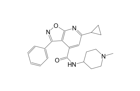 isoxazolo[5,4-b]pyridine-4-carboxamide, 6-cyclopropyl-N-(1-methyl-4-piperidinyl)-3-phenyl-