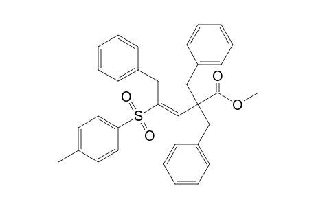 Methyl (E)-2,2-dibenzyl-5-phenyl-4-tosyl-3-pentenoate