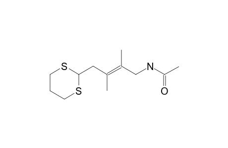 2-[4-Acetylamino-2,3-dimethyl-2(E)-butenyl)-1,3-dithiacyclohexane