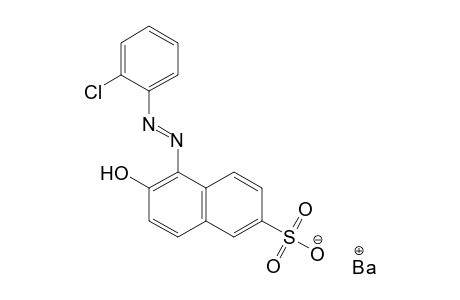 2-Naphthalenesulfonic acid, 5-[(2-chlorophenyl)azo]-6-hydroxy-, barium salt (2:1)