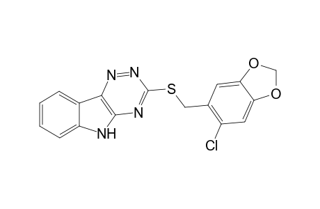 2-(6-Chloro-benzo[1,3]dioxol-5-ylmethylsulfanyl)-9H-1,3,4,9-tetraaza-fluorene