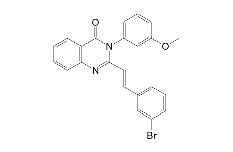 4(3H)-quinazolinone, 2-[(E)-2-(3-bromophenyl)ethenyl]-3-(3-methoxyphenyl)-