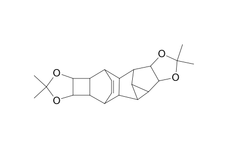 4,8-Ethenocyclopropa[3,4][1,3]dioxolo[3'',4'']cyclobuta[1'',2'':4',5']benzo[1',2':5,6]pentaleno[1,2-d]-1,3-dioxole, 3a,3b,3c,4,4a,4b,7a,7b,8,8a,8b,8c,8d,8e-tetradecahydro-2,2,6,6-tetram ethyl-, (3a.alpha.,3b.alpha.,3c.beta.,4.beta.,4a.beta.,4b.alpha.,7a.alpha.,7b .beta.,8.beta.,8a.beta.,8b.beta.,8c.alpha.,8d.alpha.,8e.alpha.)-