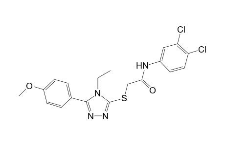 N-(3,4-dichlorophenyl)-2-{[4-ethyl-5-(4-methoxyphenyl)-4H-1,2,4-triazol-3-yl]sulfanyl}acetamide