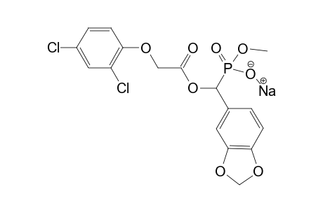 Sodium Methyl methyl-.alpha.-[(2',4'-dichlorophenoxy)acetoxy]-(3",4"-methylenedioxyphenyl)-phosphonate