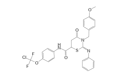 2H-1,3-thiazine-6-carboxamide, N-[4-(chlorodifluoromethoxy)phenyl]tetrahydro-3-[(4-methoxyphenyl)methyl]-4-oxo-2-