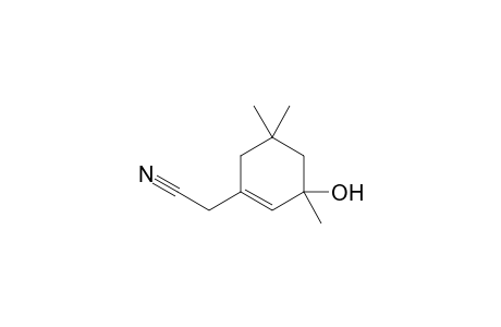 2-(3,5,5-trimethyl-3-oxidanyl-cyclohexen-1-yl)ethanenitrile