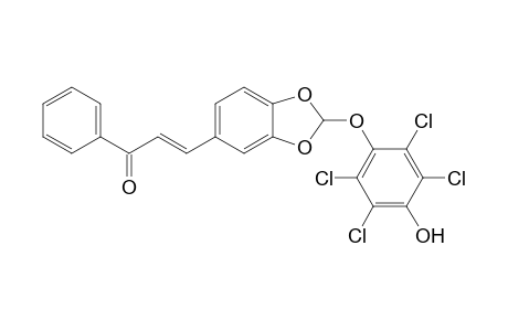 (E)-1-phenyl-3-[2-(2,3,5,6-tetrachloro-4-hydroxy-phenoxy)-1,3-benzodioxol-5-yl]prop-2-en-1-one