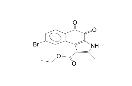 2-methyl-3-ethoxycarbonyl-5-bromo-8,9-dihydronaphtho[2,1-b]pyrrol-8,9-one