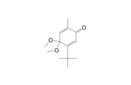 3-Tert-butyl-4,4-dimethoxy-6-methylcyclohexa-2,5-dienone