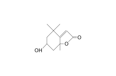 2(4H)-Benzofuranone, 5,6,7,7a-tetrahydro-6-hydroxy-4,4,7a-trimethyl-, (6S-cis)-