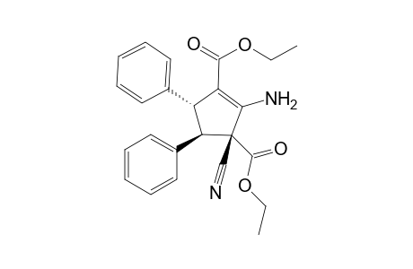 (3R,4R,5R)-2-Amino-3-cyano-4,5-diphenyl-cyclopent-1-ene-1,3-dicarboxylic acid diethyl ester