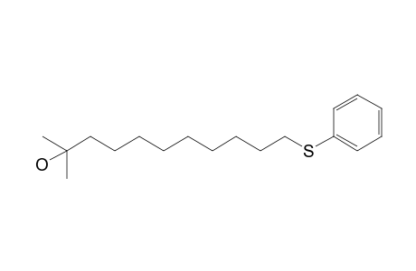 2-Methyl-11-phenylthioundecan-2-ol