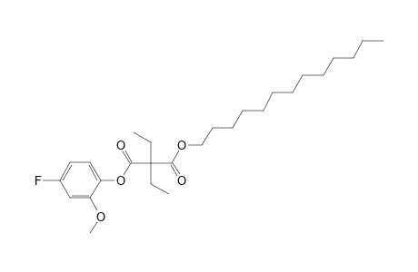 Diethylmalonic acid, 4-fluoro-2-methoxyphenyl tridecyl ester