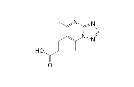 3-{5,7-dimethyl-[1,2,4]triazolo[1,5-a]pyrimidin-6-yl}propanoic acid