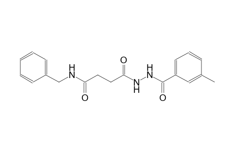 N-benzyl-4-[2-(3-methylbenzoyl)hydrazino]-4-oxobutanamide