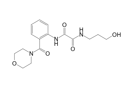 ethanediamide, N~1~-(3-hydroxypropyl)-N~2~-[2-(4-morpholinylcarbonyl)phenyl]-