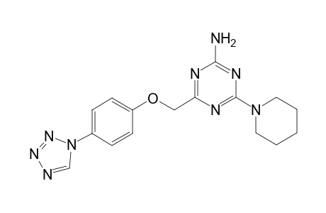 1,3,5-triazin-2-amine, 4-(1-piperidinyl)-6-[[4-(1H-tetrazol-1-yl)phenoxy]methyl]-