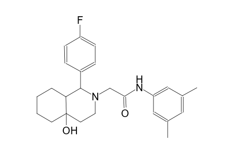 N-(3,5-dimethylphenyl)-2-(1-(4-fluorophenyl)-4a-hydroxyoctahydro-2(1H)-isoquinolinyl)acetamide