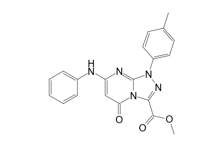 Methyl 5-oxo-1-(p-tolyl)-7-(phenylamino)-1,2,4-triazolo[4,3-a]pyrimidine-3-carboxylate