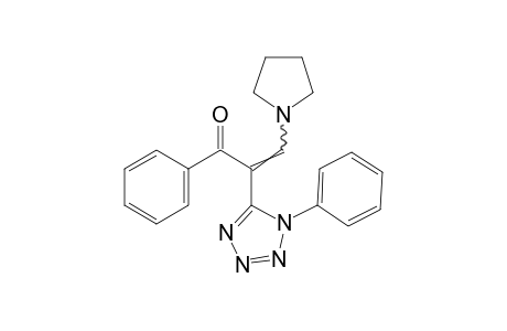 2-(1-phenyl-1H-tetrazol-5-yl)-3-(1-pyrrolidinyl)acrylophenone