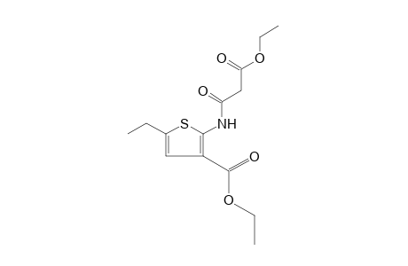 N-(3-carboxy-5-ethyl-2-thienyl)malonamic acid, diethyl ester