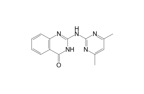 2-[(4,6-dimethyl-2-pyrimidinyl)amino]-4(3H)-quinazolinone