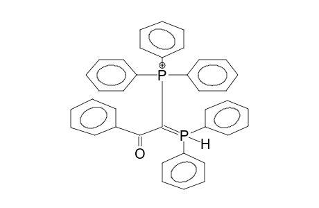 TRIPHENYLPHOSPHONIUM ALPHA-BENZOYL-ALPHA-DIPHENYLPHOSPHINOMETHYLIDE,PROTONATED (ISOMER 1)