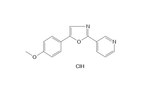 3-[5-(p-methoxyphenyl)-2-oxazolyl]pyridine, hydrochloride