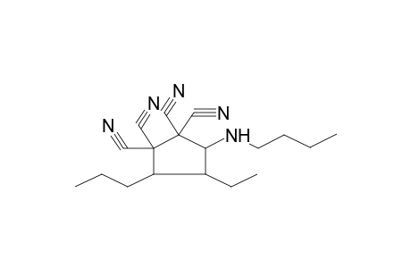 3-BUTYLAMINO-5-PROPYL-4-ETHYL-1,1,2,2-TETRACYANOCYCLOPENTANE