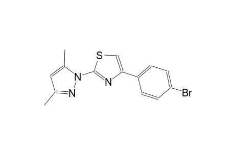 4-(4-bromophenyl)-2-(3,5-dimethyl-1H-pyrazol-1-yl)-1,3-thiazole