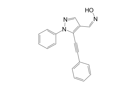 (Z)-1-Phenyl-5-(phenylethynyl)-1H-pyrazole-4-carbaldehyde oxime