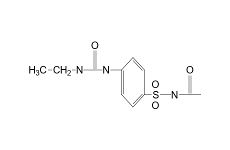 1-[p-(acetylsulfamoyl)phenyl]-3-ethylurea