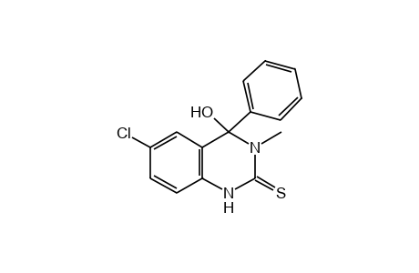 6-chloro-3,4-dihydro-4-hydroxy-3-methyl-4-phenyl-2(1H)-quinazolinethione