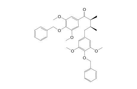 (2RS,3RS)-1,4-bis(4-benzyloxy-3,5-dimethoxyphenyl-2,3-dimethylbutan-1-one