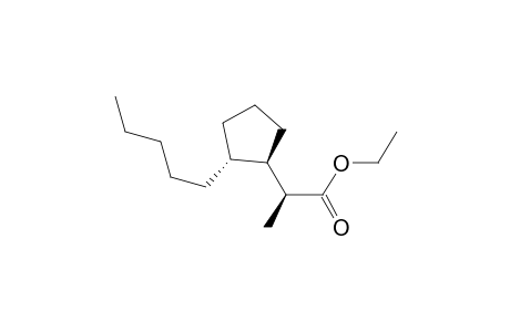 Ethyl (1R*,2S*,2'R*/S*)-2(2'-N-pentylcyclopentyl)propionate