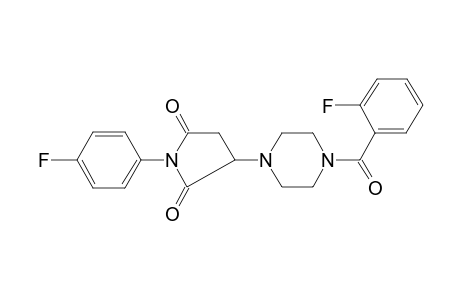 1-(4-fluorophenyl)-3-[4-(2-fluorophenyl)carbonylpiperazin-1-yl]pyrrolidine-2,5-dione