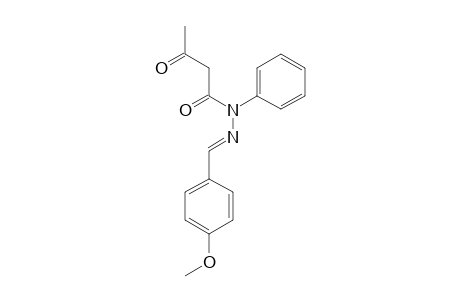 N-ACETOACETYL-N'-PARA-METHOXYBENZYLIDENE-N-PHENYLHYDRAZINE;FORM_A