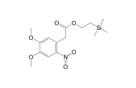 2-(1,1,1-Trimethylsilyl)-ethyl-2-(4,5-dimethoxy-2-nitrophenyl)-acetat