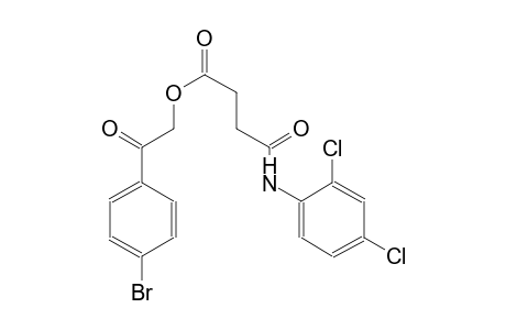 Butanoic acid, 4-[(2,4-dichlorophenyl)amino]-4-oxo-, 2-(4-bromophenyl)-2-oxoethyl ester