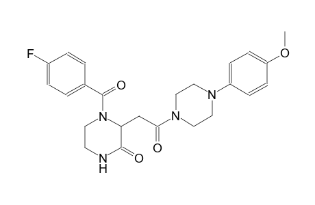 2-piperazinone, 4-(4-fluorobenzoyl)-3-[2-[4-(4-methoxyphenyl)-1-piperazinyl]-2-oxoethyl]-