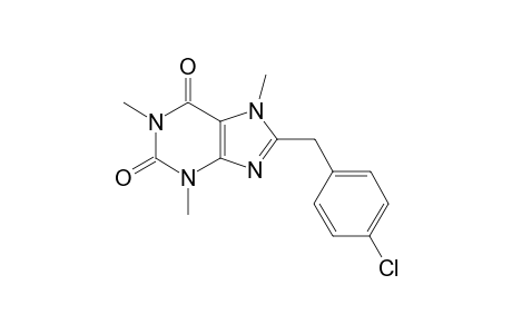 8-(4-Chlorobenzyl)-3,7-dihydro-1,3,7-trimethyl-1H-purin-2,6-dione