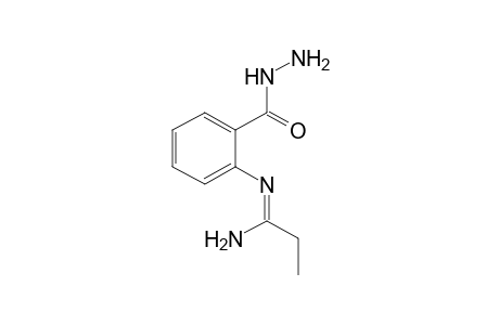 N-(1-aminopropylidene)anthranilic acid, hydrazide