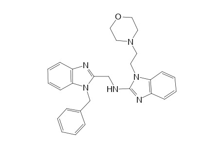 (1-Benzylbenzimidazol-2-yl)methyl-[1-(2-morpholinoethyl)benzimidazol-2-yl]amine