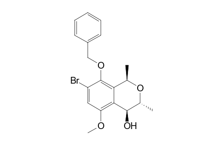 (1R,3R,4S)-7-Bromo-8-(benzyloxy)-3,4-dihydro-4-hydroxy-1,3-dimethyl-5-methoxybenzo[c]pyran