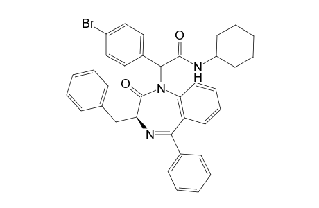 2-((S)-3-Benzyl-2-oxo-5-phenyl-2,3-dihydro-benzo[e][1,4]diazepin-1-yl)-2-(4-bromo-phenyl)-N-cyclohexyl-acetamide