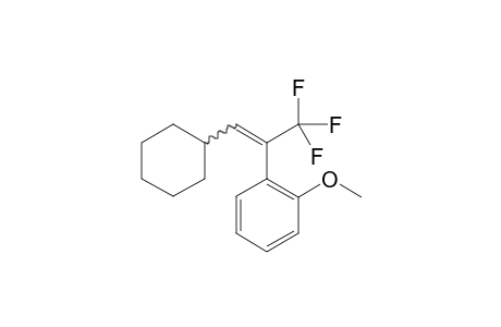 1-(1-Cyclohexyl-3,3,3-trifluoroprop-1-en-2-yl)-2-methoxybenzene