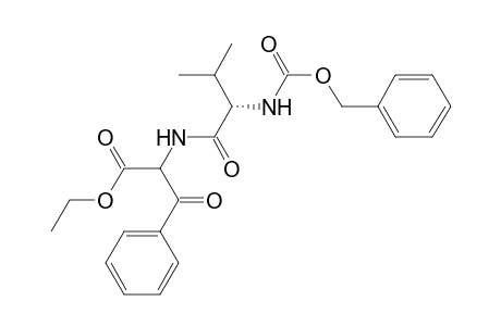 2-[[(2S)-2-(benzyloxycarbonylamino)-3-methyl-butanoyl]amino]-3-keto-3-phenyl-propionic acid ethyl ester